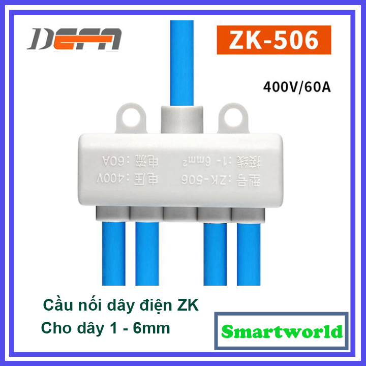 Cầu nối dây điện 1 ra 2 ZK506